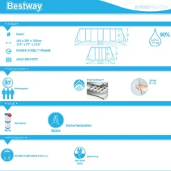 Bestway Power Steel™ Frame Pool-Set, Eckig, Mit Filterpumpe & Sicherheitsleiter 404 X 201 X 100 Cm 30 Bestway Power Steel™ Frame Pool-Set, Eckig, Mit Filterpumpe & Sicherheitsleiter 404 X 201 X 100 Cm -Grünwelt Exporteren Garten-Winkel 3dd599f57df672b0c9c7e62a31d6f28b