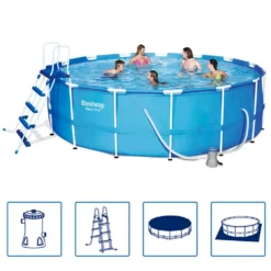 Bestway Steel Pro Max™ Frame Pool Komplett-Set, Rund, Mit Filterpumpe, Sicherheitsleiter & Abdeckplane 457 X 122 Cm 33 Bestway Steel Pro Max™ Frame Pool Komplett-Set, Rund, Mit Filterpumpe, Sicherheitsleiter & Abdeckplane 457 X 122 Cm -Grünwelt Exporteren Garten-Winkel 3e308ffcfa4cbcb24cf740acae3e1fbf