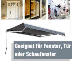 Outsunny Markise Alu-Markise Aluminium-Gelenkarm-Markise Sonnenschutz Balkon -Grünwelt Exporteren Garten-Winkel 3e6fc5eafd8bb4a37861166d5b55cc3c