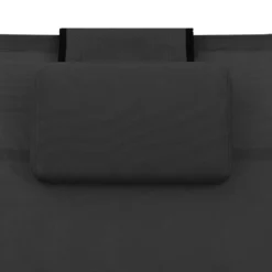 VidaXL Sonnenliege Textilene Und Aluminium Schwarz -Grünwelt Exporteren Garten-Winkel 3e998ce8b5fdf524b605df9af01a1aa1