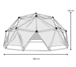 Lifetime Geometrisches Klettergerüst, Kletterkugel "Geodome" Mit Abdeckung, Spielzelt Grün / Bronze Ø 305 X 152 Cm -Grünwelt Exporteren Garten-Winkel 3f07374b51f742d5f9aa07e5f16c09b6