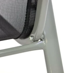 VCM 5-teiliges Gartenmöbel-Set Schwarz Grau Gartengarnitur Stapelstühle + Esstisch -Grünwelt Exporteren Garten-Winkel 3f2eadc05cd3786e68c196207bc72739