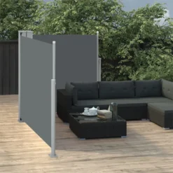 VidaXL Ausziehbare Seitenmarkise Anthrazit 100 X 600 Cm -Grünwelt Exporteren Garten-Winkel 3f39c501454eaf75fb54edc53479fc78