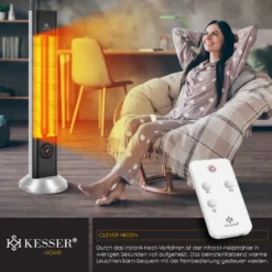 KESSER® Standheizstrahler Infrarot Stand Heizstrahler Inkl. Schutzhülle Wärmestrahler Terrasse Infrarotstrahler Turmheizstrahler 2000 Watt Terrassenstrahler Standheizung Mit Fernbedienung, Farbe:Silber 14 KESSER® Standheizstrahler Infrarot Stand Heizstrahler Inkl. Schutzhülle Wärmestrahler Terrasse Infrarotstrahler Turmheizstrahler 2000 Watt Terrassenstrahler Standheizung Mit Fernbedienung, Farbe:Silber -Grünwelt Exporteren Garten-Winkel 3f83e29bfd12a3ef55e74eaa15680d54