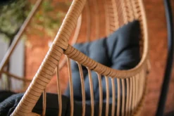 Dehner Hängesessel Venezia, Ca. 197 X 82.5 X 101.5 Cm, Stahl/Polyester, Schwarz/beige -Grünwelt Exporteren Garten-Winkel 3f86f6d8e2cd20b7d9e9ddef246cd963