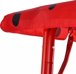 COSTWAY 2-Sitzer Kinder Hollywoodschaukel Marienkäfer Mit Sonnendach Kinderschaukel Gartenschaukel Gartenliege Gartenbank Rot -Grünwelt Exporteren Garten-Winkel 405a3acb82668fc592177615db3a311c