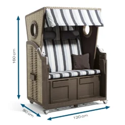 Hoberg 2-Sitzer-Strandkorb Mit Bullaugen - 120 X 80 X 160 Cm Strandkorb 2 Sitzer Holz Gartenliege Robust Hochwertig Ostsee Bullauge Vollieger 16 Hoberg 2-Sitzer-Strandkorb Mit Bullaugen - 120 X 80 X 160 Cm Strandkorb 2 Sitzer Holz Gartenliege Robust Hochwertig Ostsee Bullauge Vollieger -Grünwelt Exporteren Garten-Winkel 405c74165e4dcba15d8650350d5cb34e