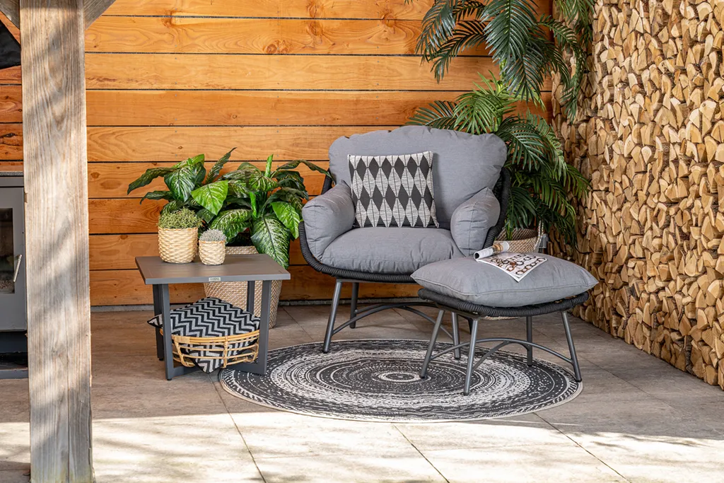 Garden Impressions Logan Relaxsessel Mit Fußbank Schwarz 11 Garden Impressions Logan Relaxsessel Mit Fußbank Schwarz – Bild 11