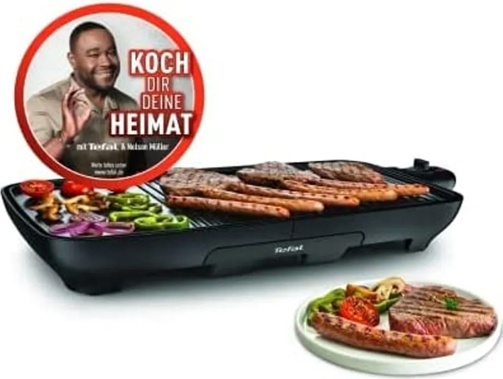 Tefal Malaga Tischgrill TG3918, Rechteckig, Schwarz 10 Tefal Malaga Tischgrill TG3918, Rechteckig, Schwarz – Bild 10