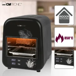 Clatronic EBG 3760 Elektro Beef-Grill, Keramischer Infrarot- Hochleistungsbrenner Mit 1600 Watt, Perfekte Steakergebnisse In Unter 45 Sekunden, 5 Elektrische Grillprogramme, LED-Display, In- Und Outdoor Schwarz -Grünwelt Exporteren Garten-Winkel 411e179788a6896664d2d2d334bd9e96