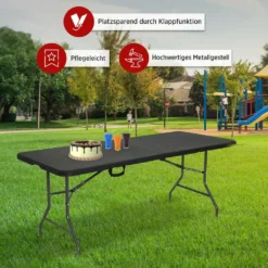 AREBOS Klapptisch Buffettisch Gartentisch Esstisch Campingtisch Klappbar 180 Cm -Grünwelt Exporteren Garten-Winkel 41d5c83f0dc6bae51a44c78e37767b14