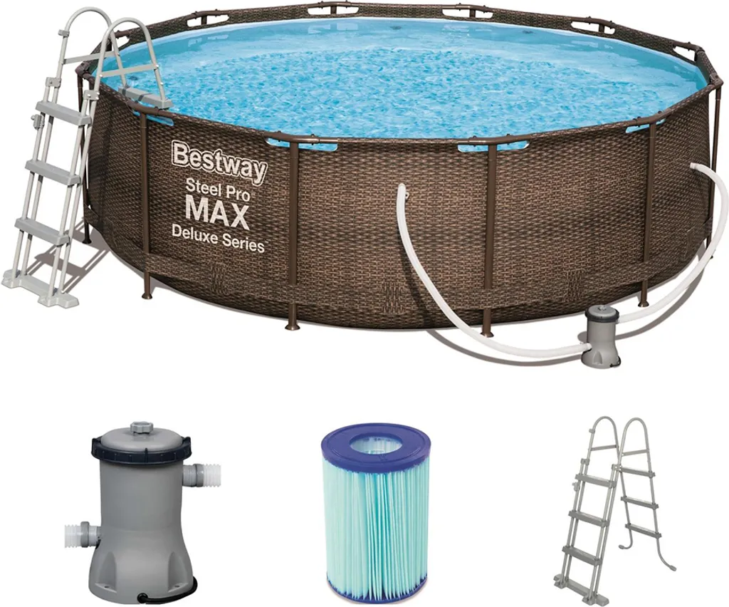 Bestway Swimmingpool-Set Steel Pro Max Rahmen 366 X 100 Cm 10 Bestway Swimmingpool-Set Steel Pro Max Rahmen 366 X 100 Cm – Bild 10