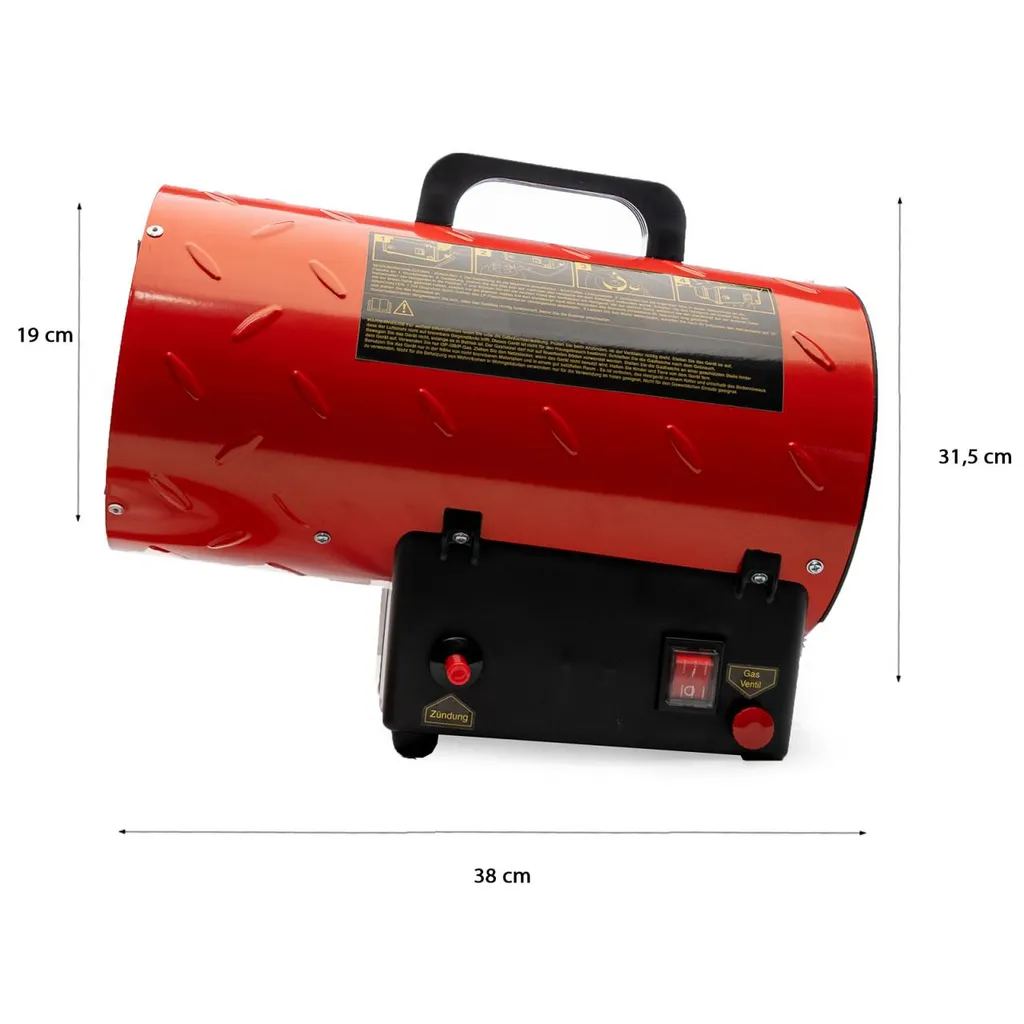 Grafner® 10kW Gasheizgebläse Gasheizer Für Gasflasche Gasdruckregler Bauheizer 700mbar Gasheizgerät 3 Grafner® 10kW Gasheizgebläse Gasheizer Für Gasflasche Gasdruckregler Bauheizer 700mbar Gasheizgerät – Bild 3