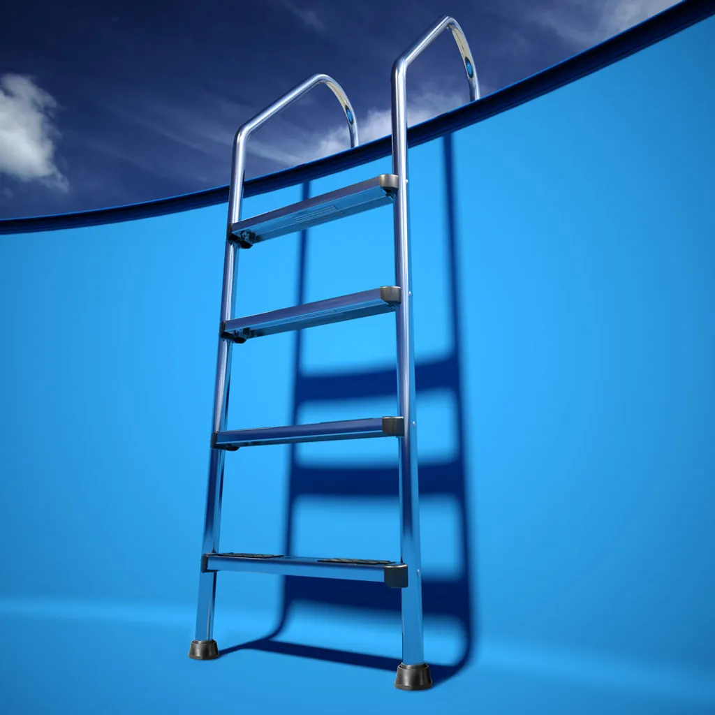 Interline Edelstahl Einstiegsleiter 4 Stufen 4 Interline Edelstahl Einstiegsleiter 4 Stufen – Bild 4