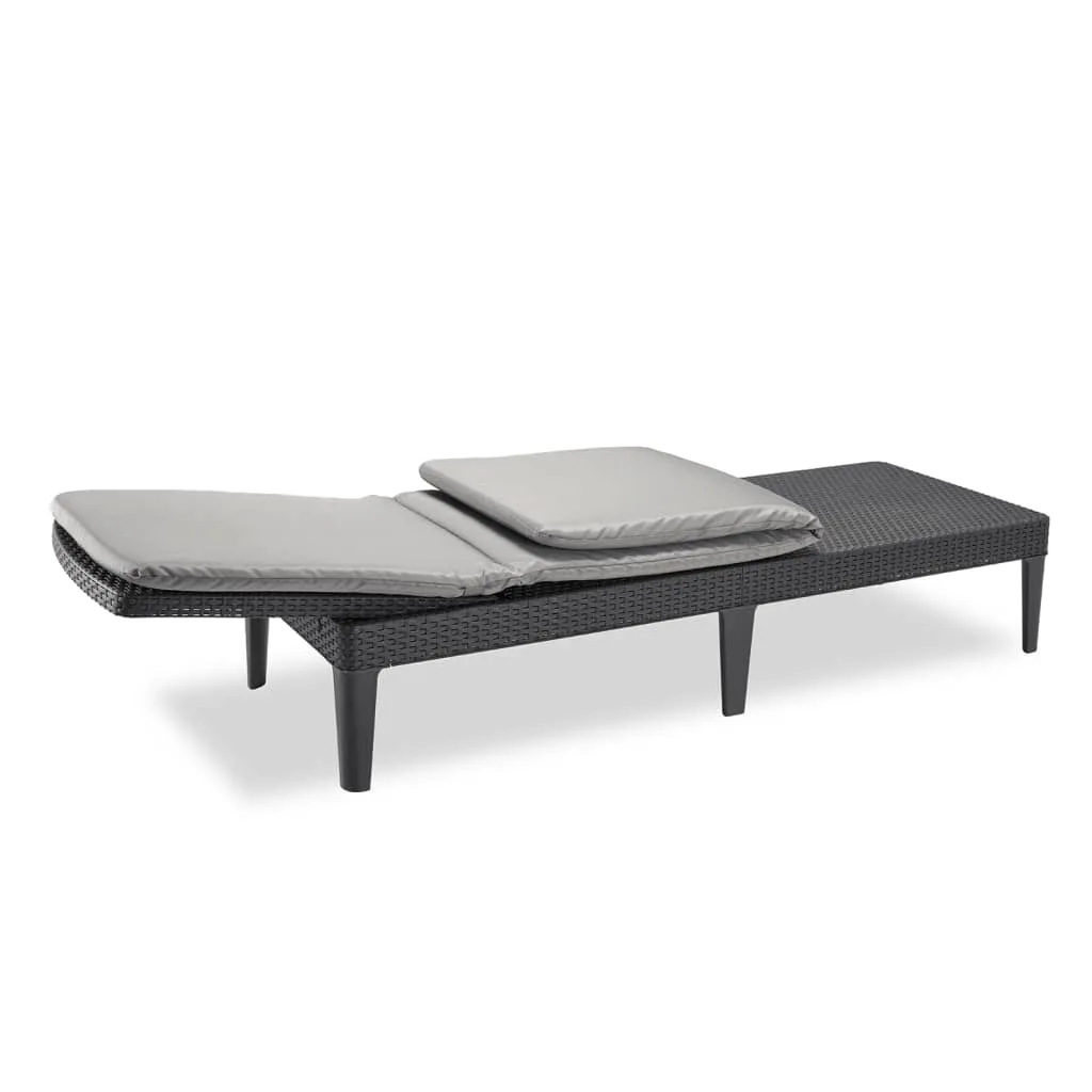 Allibert Sunlounger Liege Jaipur Inkl. Auflage, Farbe Graphit/Grau 17 Allibert Sunlounger Liege Jaipur Inkl. Auflage, Farbe Graphit/Grau – Bild 17