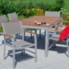 Merxx Gartenmöbelset "Naxos" 7tlg. - Aluminiumgestell Mit Textilbespannung Grau - 50214-309