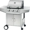 Grill Gasgrill Grillwagen Mit 3 Edelstahlbrenner Gussgrillrost Temperaturanzeige