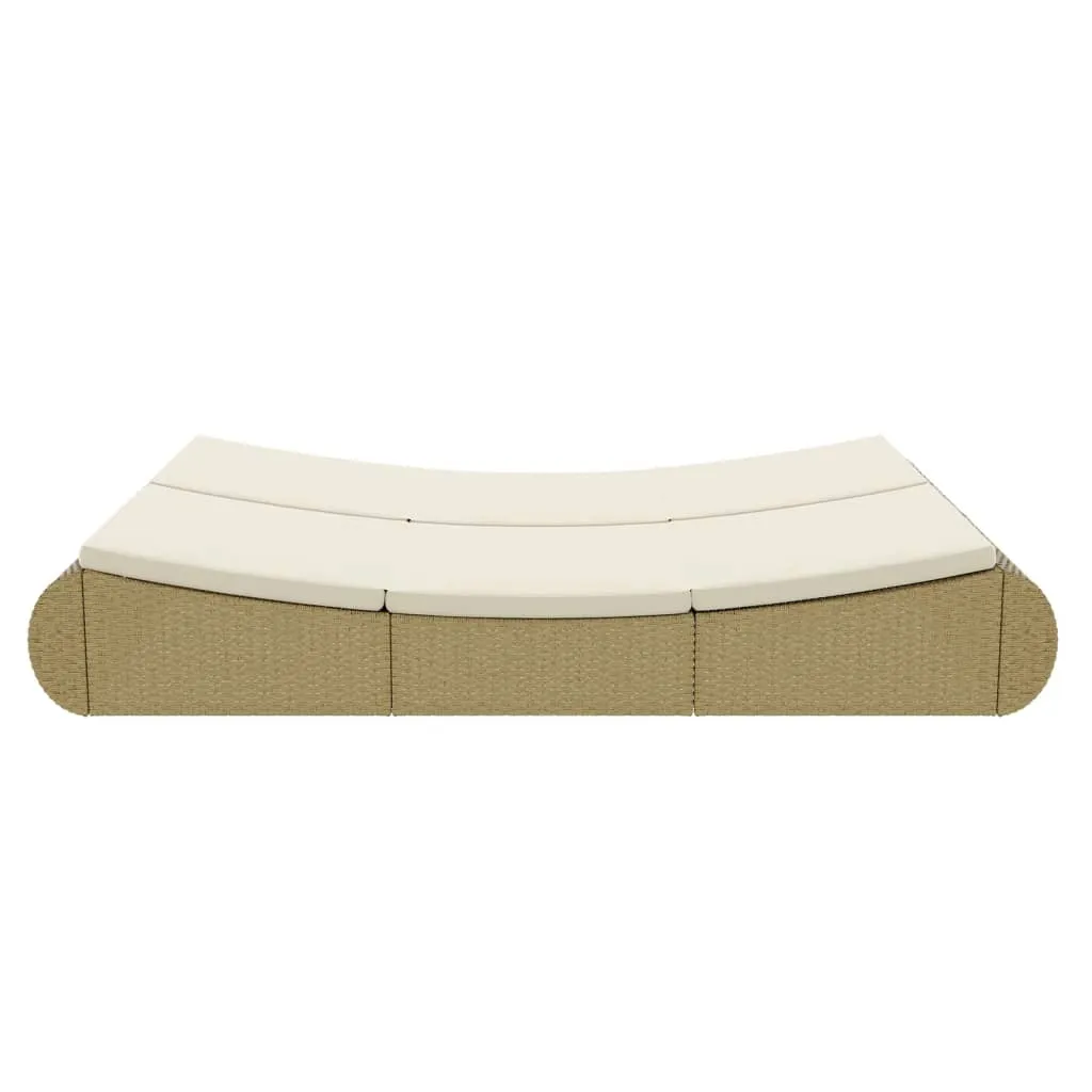 VidaXL Outdoor-Sonneninsel Poly Rattan Beige 7 VidaXL Outdoor-Sonneninsel Poly Rattan Beige – Bild 7