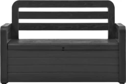 VidaXL Gartenbank Mit Stauraum 132,5 Cm Kunststoff Anthrazit -Grünwelt Exporteren Garten-Winkel 44c6fb17b9924ea19f0781b39aa86bc2