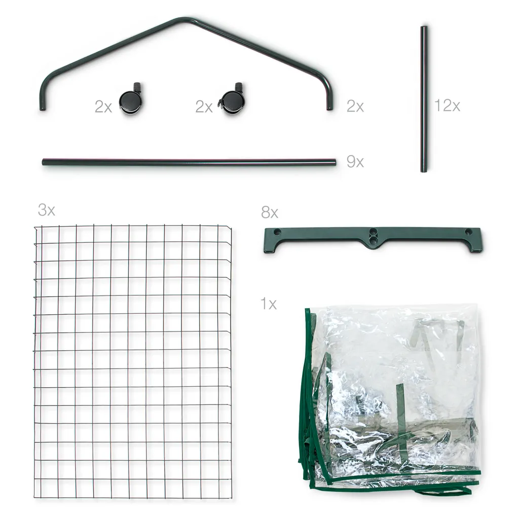 Relaxdays Gewächshaus Mit Rollen Und 3 Etagen 7 Relaxdays Gewächshaus Mit Rollen Und 3 Etagen – Bild 7