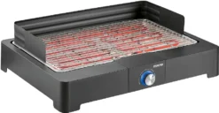 Severin PG 8565 Tischgrill Mit Grillrost 2200 Watt Indoor / Outdoor Windschutz