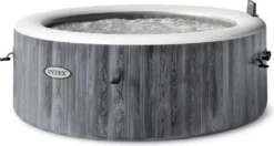 Intex Pool PureSPA 28440 Bubble 'Greywood Deluxe' Rund, 196/145cm Durchmesser (außen/innen) -Grünwelt Exporteren Garten-Winkel 465d47050053863d01da0c859319bae8