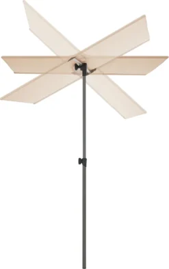 Pro-Tec Balkonblende Carsoli 180 X 130 Cm Gartenschirm 360° Drehbar Sonnenschirm UV 50+ Wasserfest Balkonschirm Rechteckig Sandfarben -Grünwelt Exporteren Garten-Winkel 47635e3aa821ab568925131af188ee0f