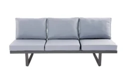 Aluminium Anthrazit, Kissen Hellgrau Kopfteilverstellung Rechts Und Links, Rückenverstellung Und Seitenteilverstellung Rechts Und Links, B/H/T Ca. 200 X 48 X 70 Cm -Grünwelt Exporteren Garten-Winkel 47b71ef25ba8f8032ff879f6bac17edd