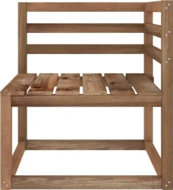 VidaXL Garten-Paletten-Ecksofa Braun Imprägniertes Kiefernholz -Grünwelt Exporteren Garten-Winkel 4859d5743a20f052c94d80f6d5671457