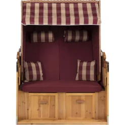 Strandkorb Ostsee XXL Volllieger 2 Sitzer - 120 Cm Breit - Burgund Rot Weiß Inklusive Schutzhülle, Ideal Für Garten Und Terasse 10 Strandkorb Ostsee XXL Volllieger 2 Sitzer - 120 Cm Breit - Burgund Rot Weiß Inklusive Schutzhülle, Ideal Für Garten Und Terasse -Grünwelt Exporteren Garten-Winkel 4896e62236506a5372768782edeb7c86