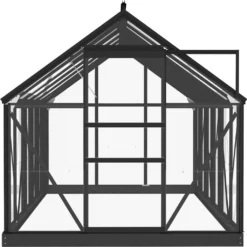 VidaXL Glas Gewächshaus Anthrazit 155x298x191 Cm Aluminium -Grünwelt Exporteren Garten-Winkel 48f31914b6f80550b836ed87d9e9e8eb