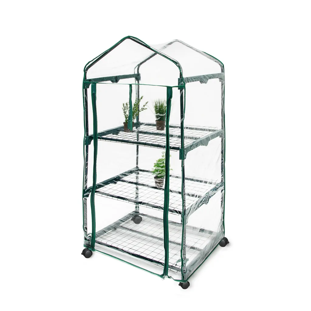 Relaxdays Gewächshaus Mit Rollen Und 3 Etagen 3 Relaxdays Gewächshaus Mit Rollen Und 3 Etagen – Bild 3