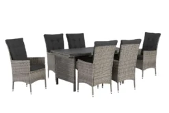 TrendLine Dining Möbelset Lyon 9-teilig Mit Ausziehtisch Inkl. Sitzkissen -Grünwelt Exporteren Garten-Winkel 4a4473d009d313ec73734e3eb851a2e4