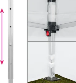 Tectake Faltbarer Garten Pavillon 3x3m Mit 4 Seitenteilen - Weiß -Grünwelt Exporteren Garten-Winkel 4a5618729e1063a5872a3f1bee66eb25