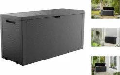 Keter Emily Aufbewahrungsbox 280 L Graphit Box Gartenbox Kunststoff -Grünwelt Exporteren Garten-Winkel 4c2fbdad639ceecfc95ccfe1a5f5d579