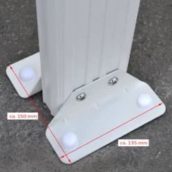 HOME DELUXE - Terrassenüberdachung 618 X 303 X 226 / 278 Cm Weiß Terrassendach Überdachung Carport -Grünwelt Exporteren Garten-Winkel 4d059cde9bd49dbd4ae81af20c6d9df3