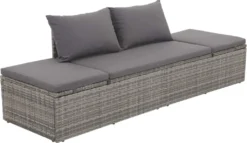 VIDAXL Gartenbett Grau 195×60 Cm Poly Rattan -Grünwelt Exporteren Garten-Winkel 4d0e30caf2661da42217a7221d394fd1