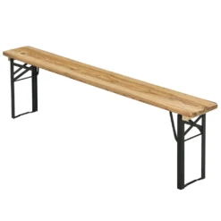 Juskys Bierzeltgarnitur Bichl 3-teilig Klappbar - Gartenmöbel-Set Aus 1 Biertisch + 2 Bierbänke – Festzeltgarnitur Biertischgarnitur Holz Metall -Grünwelt Exporteren Garten-Winkel 4d3f478a496c4ca0658509dff55450c6