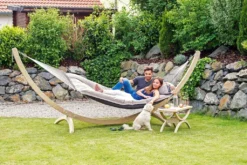Hängematte Amazonas Fat Hammock XXL 187x146cm Taupe -Grünwelt Exporteren Garten-Winkel 4d622e6649902845c40b1dd8085f4fd1