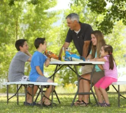 Lifetime Kunststoff Bierzeltgarnitur 3-teilig | Weiß | 183x70x74 Cm -Grünwelt Exporteren Garten-Winkel 4d94f1c8ae866dbeedaf2f6720605234