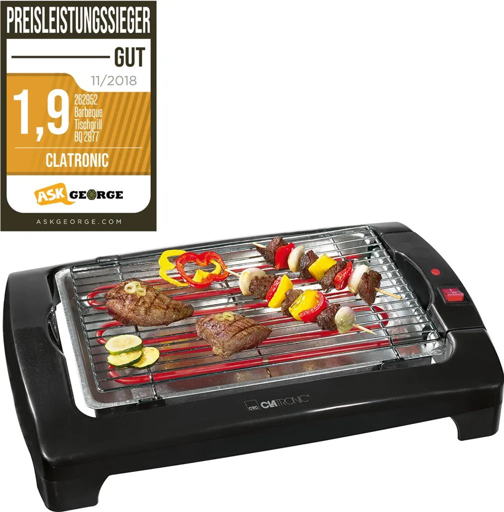 CLATRONIC Barbecue-Tischgrill BQ 2977 N Schwarz 9 CLATRONIC Barbecue-Tischgrill BQ 2977 N Schwarz – Bild 9