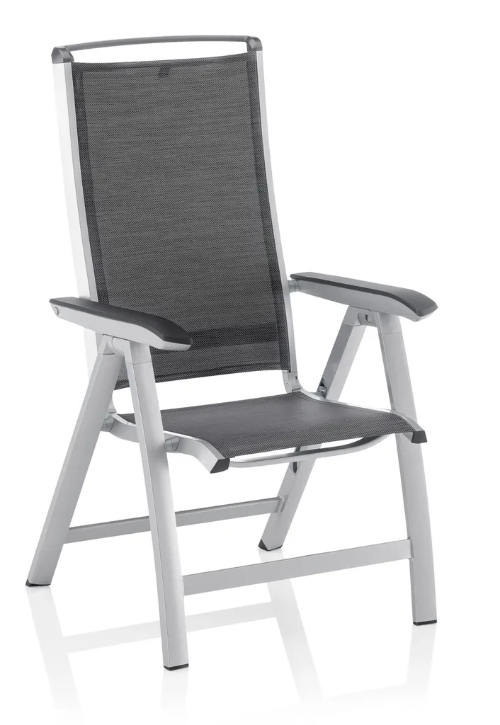 Kettler Forma II Klappsessel - Silber / Graphit 1 Kettler Forma II Klappsessel - Silber / Graphit
