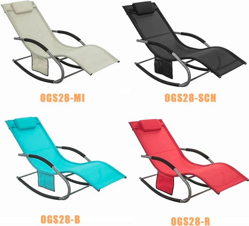 SoBuy® 2-er Set Swingliege Schaukelliege Gartenliege Schwarz 2 X OGS28-SCH 8 SoBuy® 2-er Set Swingliege Schaukelliege Gartenliege Schwarz 2 X OGS28-SCH – Bild 8