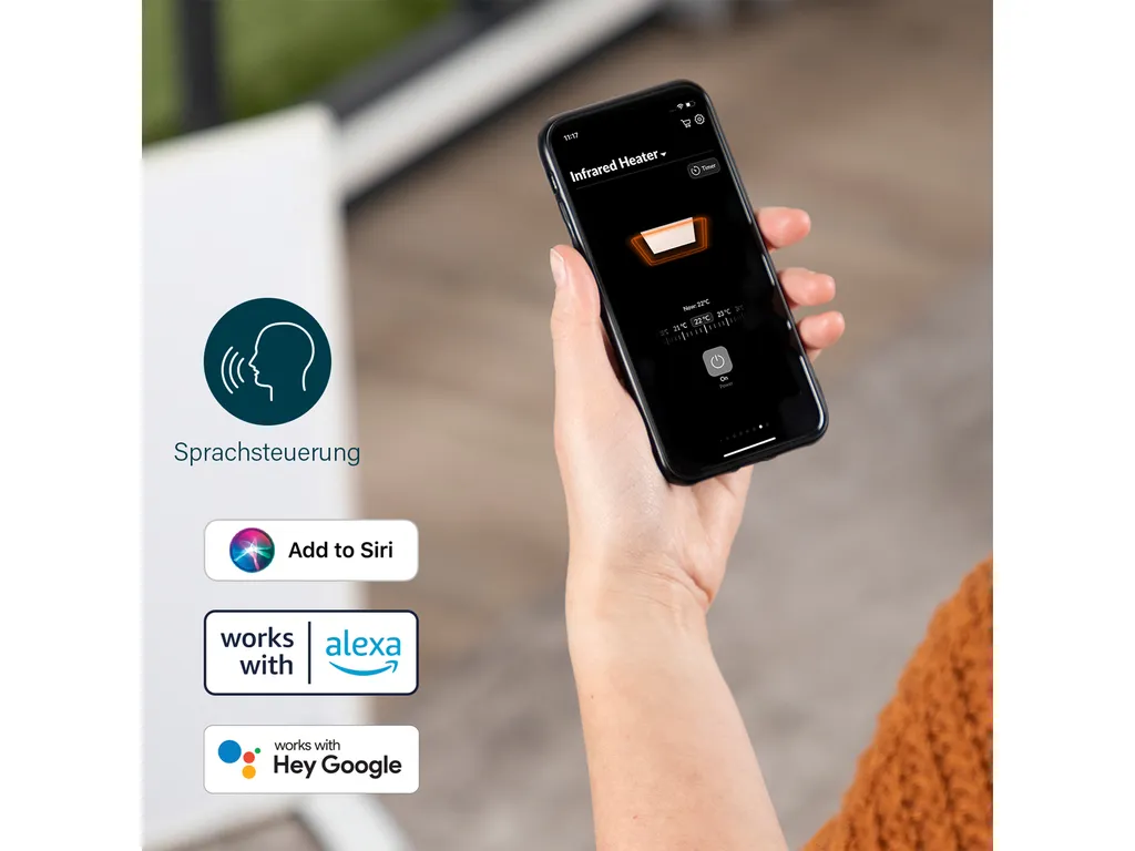 Princess Smarte Infrarot Flächenheizung App & Sprach Steuerbar, 59x89cm 6 Princess Smarte Infrarot Flächenheizung App & Sprach Steuerbar, 59x89cm – Bild 6