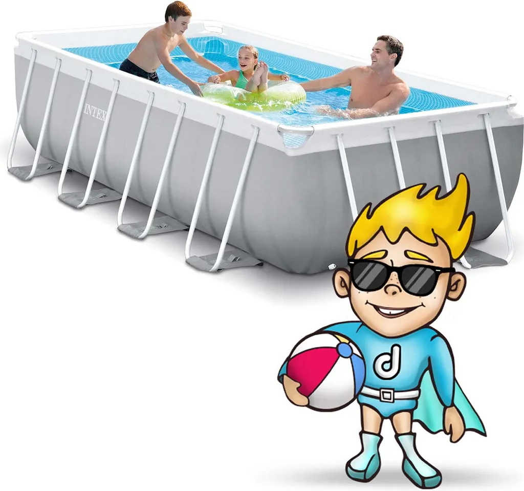 Intex Frame Pool Set Prism Quadra 400 X 200 X 100 Cm 14 Intex Frame Pool Set Prism Quadra 400 X 200 X 100 Cm – Bild 14