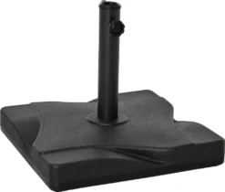 Outsunny Sonnenschirmständer 20 Kg Schirmständer Für Sonnenschirm Schirmstangen 30-38 Mm Sonnenschirmfuß Für Garten Terrasse Balkon Zement 41,5 X 41,5 Schwarz