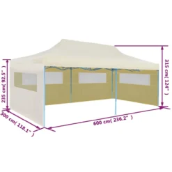 VidaXL Pop-Up-Partyzelt Faltbar Creme 3×6 M -Grünwelt Exporteren Garten-Winkel 4fd7d8a22d28fe3ba99907e65fa7bbf9