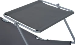 Outsunny Sonnenliege Gartenliege Wellnessliege Strandliege Klappbar Mit Sonnenschutz Grau 187 X 58 X 36 Cm -Grünwelt Exporteren Garten-Winkel 50578716628ca15f246b9ebb6c30c27a