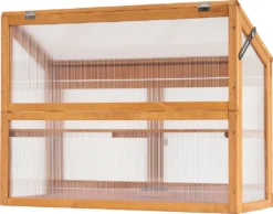 MCombo 2 Etage Höhenverstellbares Anlehngewächshaus Treibhaus Pflanzenhaus Holz 0160 -Grünwelt Exporteren Garten-Winkel 505c1dae7c264652868778020628f650