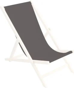 Ersatz-Stoffbezug Wechselbarer Liegestuhl Stoffbezug 100% Polyester Für Holz-Liegestuhl Klappliegestuhl, Farbe Grau [119]